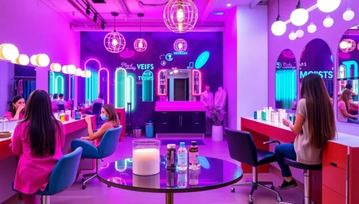 A collage showcasing luxury services for teens in beauty and fashion.