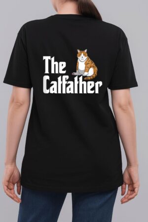 funny catfather shirt Funny Meow Cat for Dad Lover Woman T-Shirt
