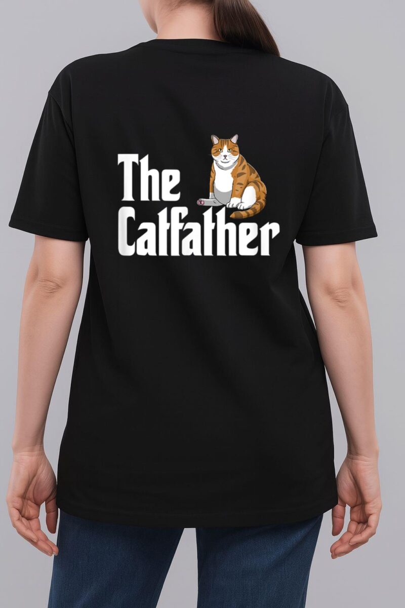funny catfather shirt Funny Meow Cat for Dad Lover Woman T-Shirt